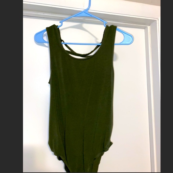 Dark Green Bodysuit - Picture 1 of 4